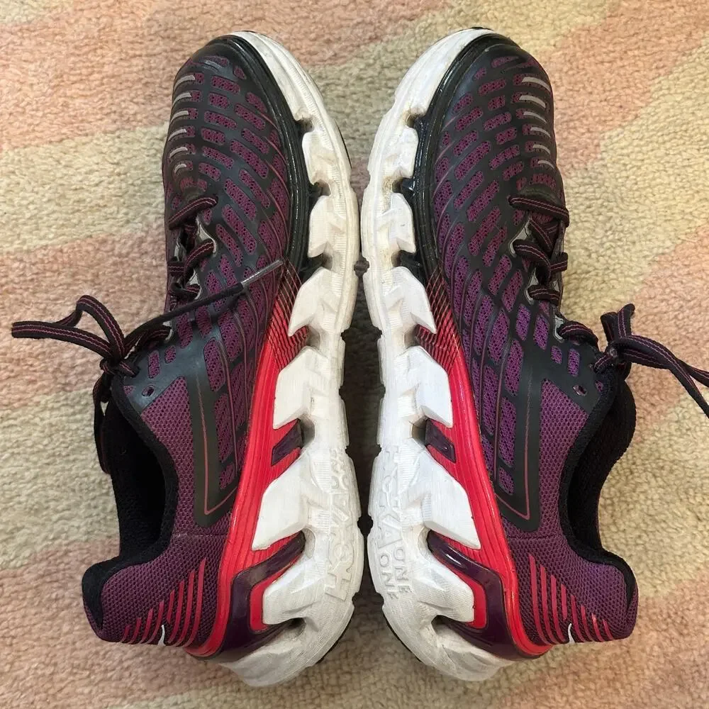 Hoka One One‎ Vanquish 3 Grape Juice Virtual Pink Running Shoes Cushion Sporty